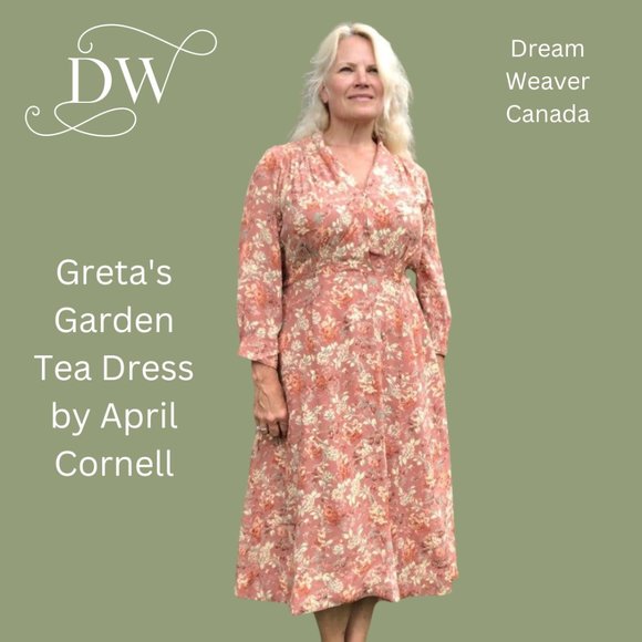 Greta's Garden Tea Dress Terracotta | April Cornell - Picture 4 of 8